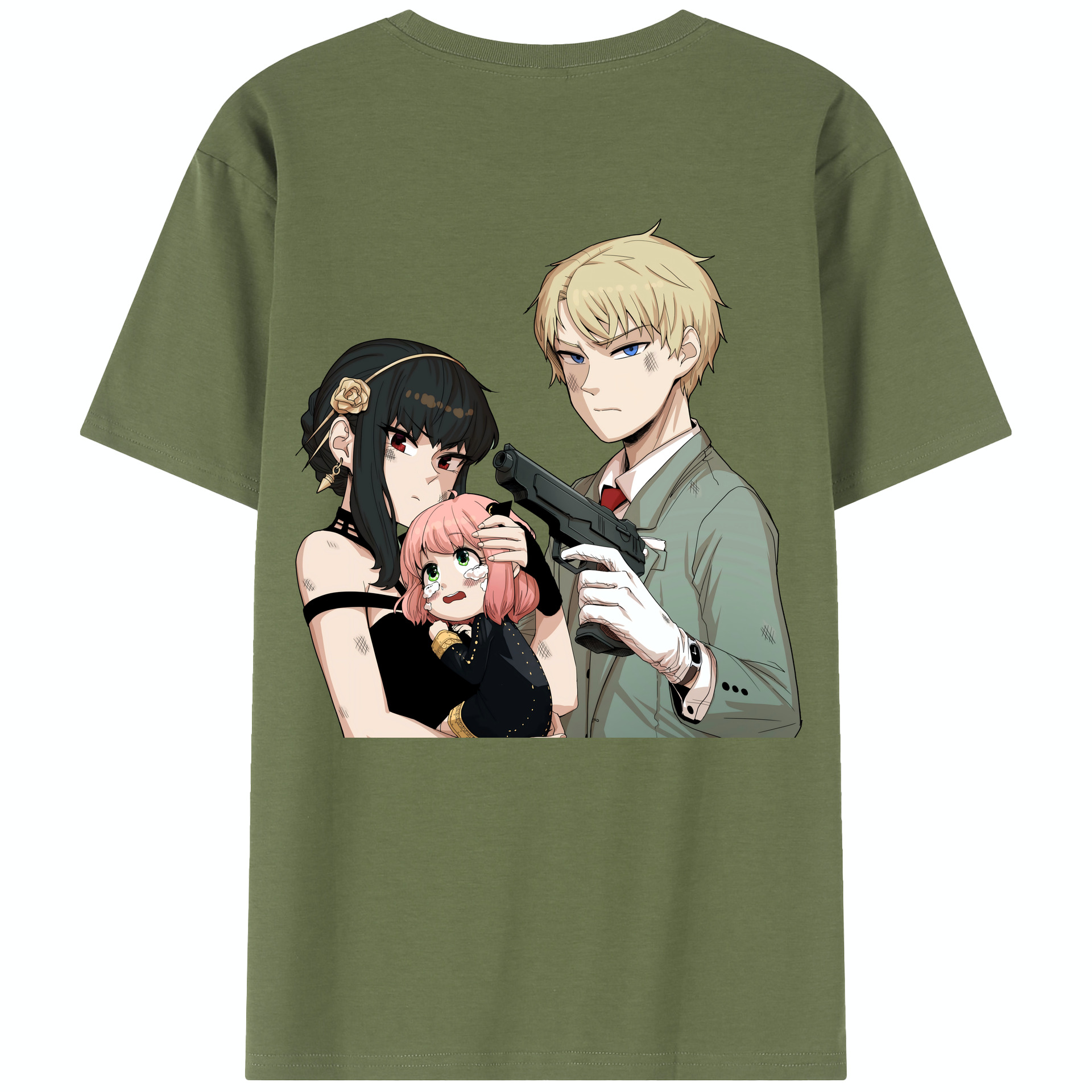 （画像用） SPY×FAMILY间谍家家酒 綿100％半袖Tシャツ（背面プリント）